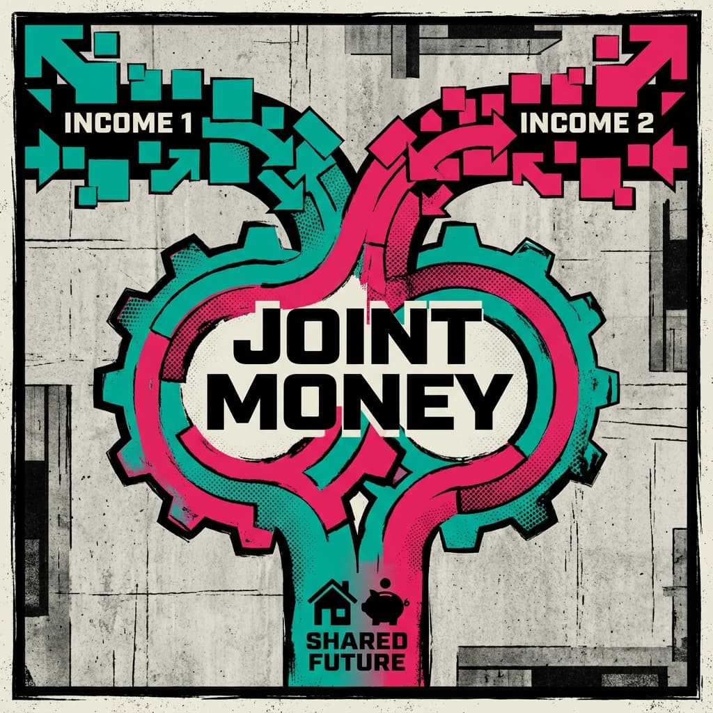 Couple combining their finances and bank accounts